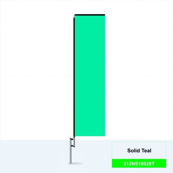 12ft Solid Color Boomer Rectangle Banner Flag Business Advertisement Sale Event