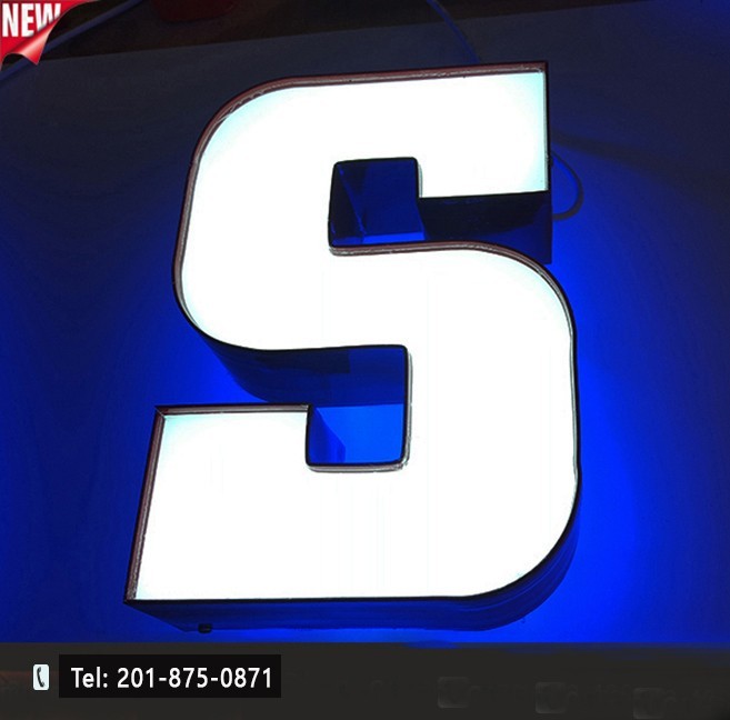 Custom Channel Letters Led Front-Lit and Back-Lit 20 Inches -Read Description