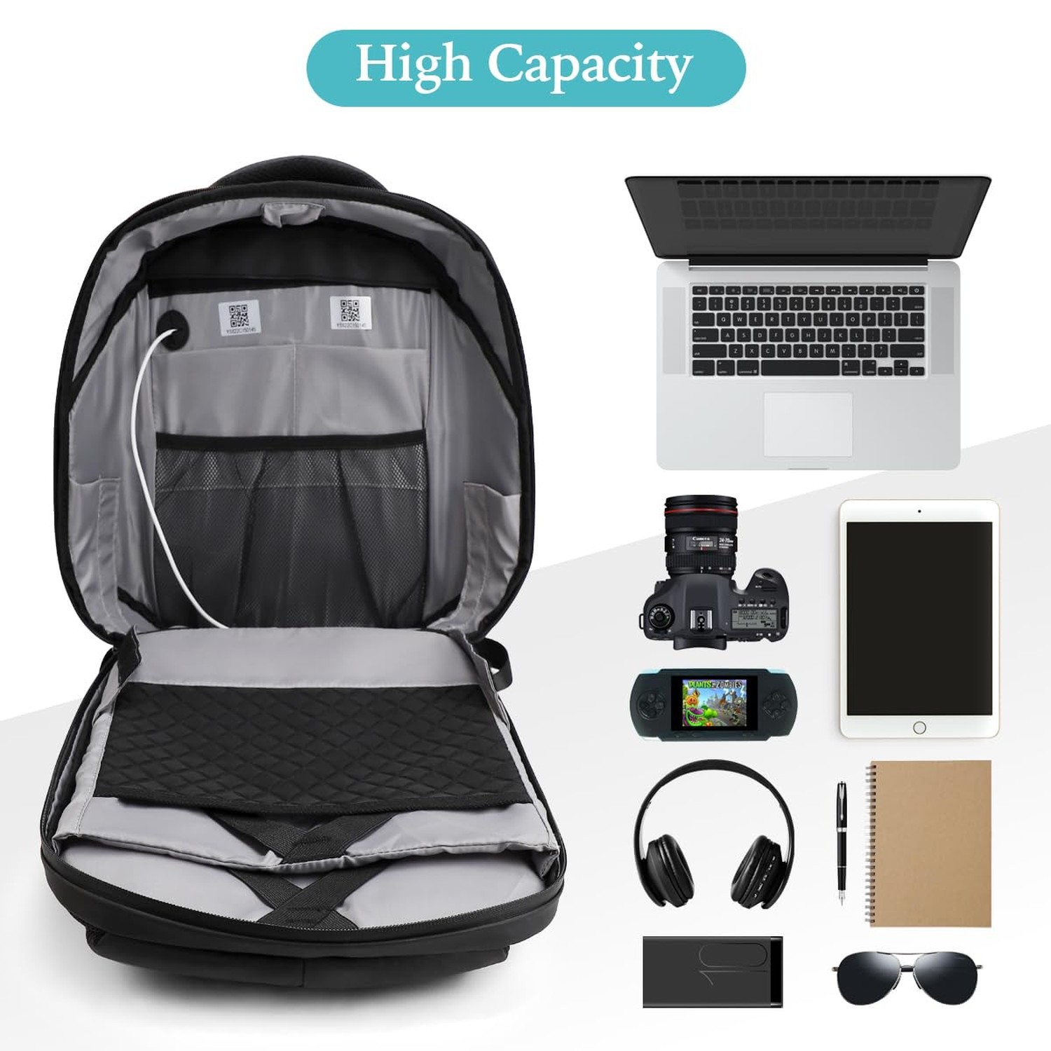 Led Backpack with Programmable Screen,HD Color Screen App Control 17 inches L…