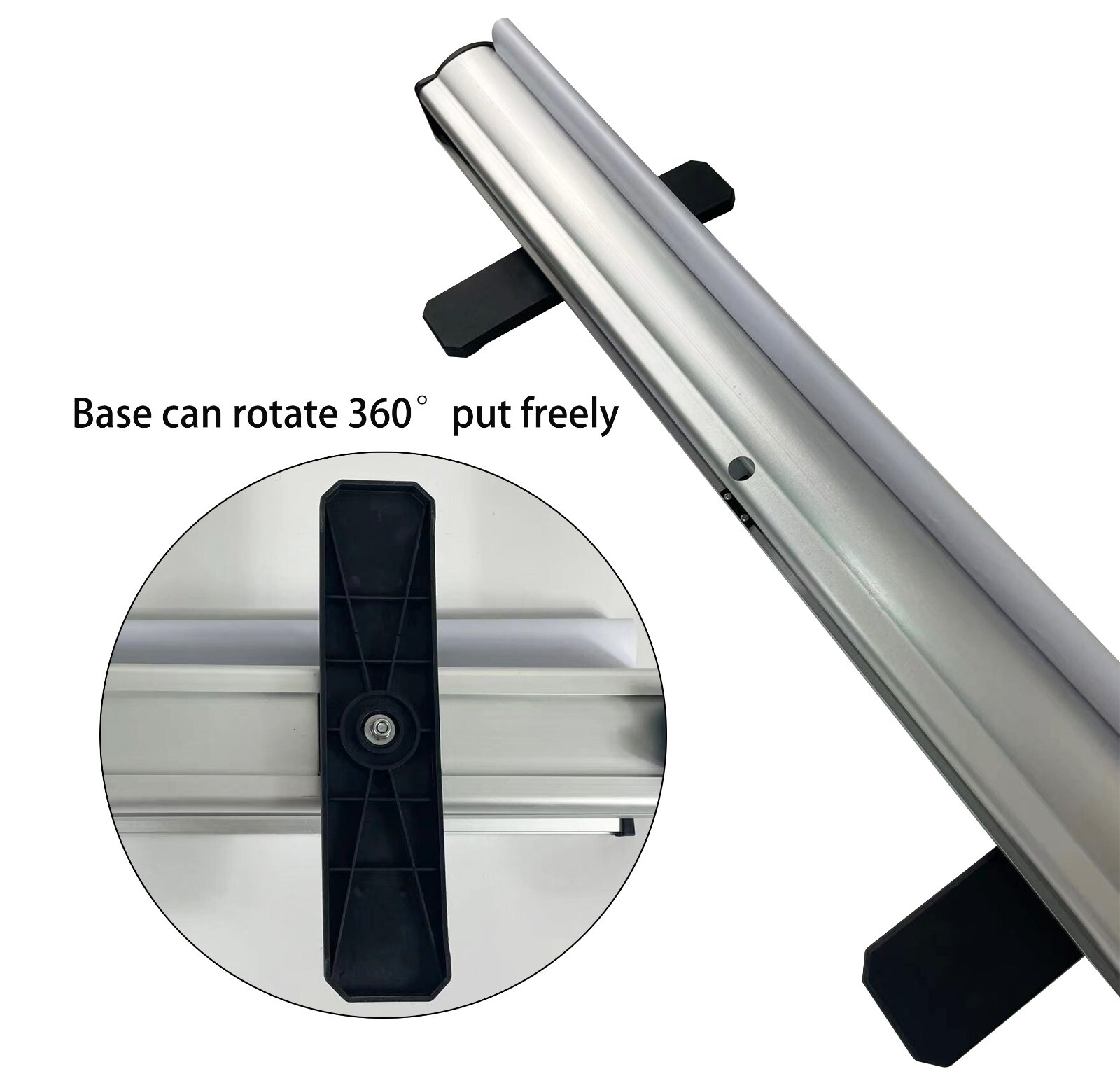 Standard Retractable Banner Stand with Carrying padded Canvas Bag and Box