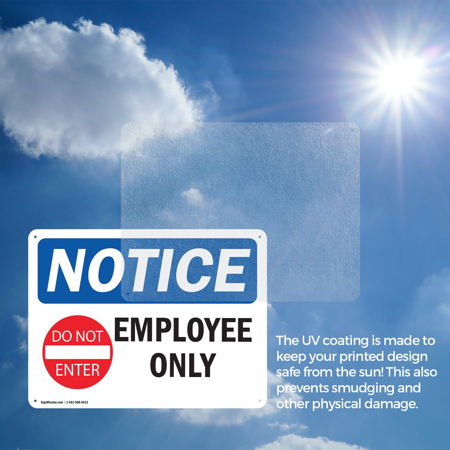 (2 Pack) Employees Only OSHA Notice Sign Decal Metal Plastic