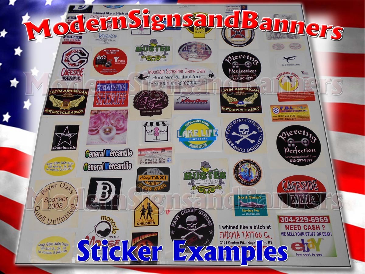 30 5×5 Custom Printed Full Color Outdoor Vinyl Car Bumper Sticker Decal Die Cut