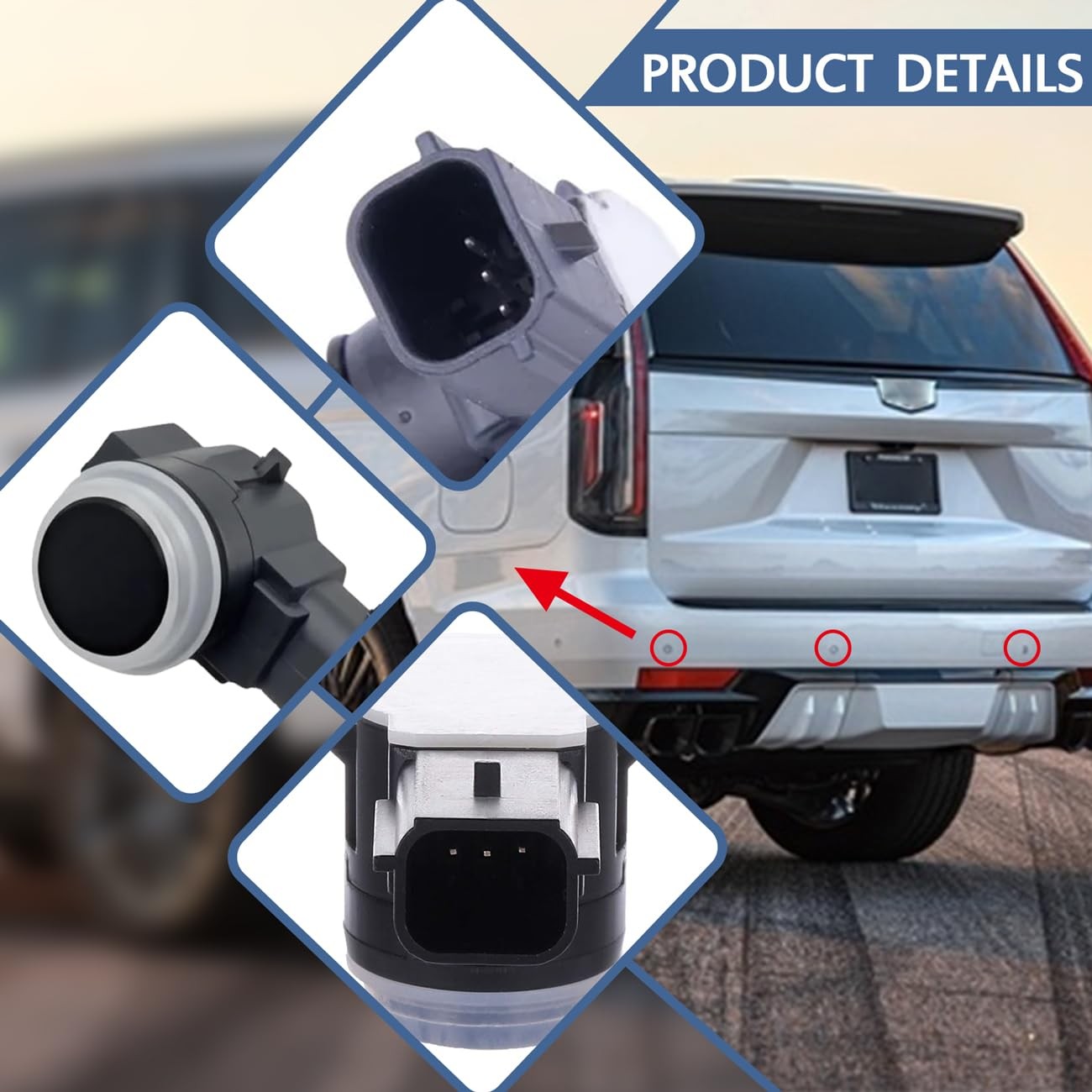Bumper Park Assist Object Sensor,for Chevy Silverado/Tahoe/Suburban,for GMC…