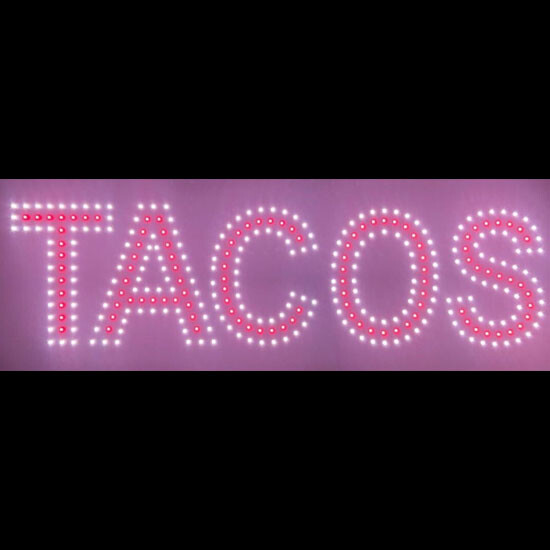 LED PIZZA SIGN (9″X32″ INCH) – RED / WHITE / GREEN