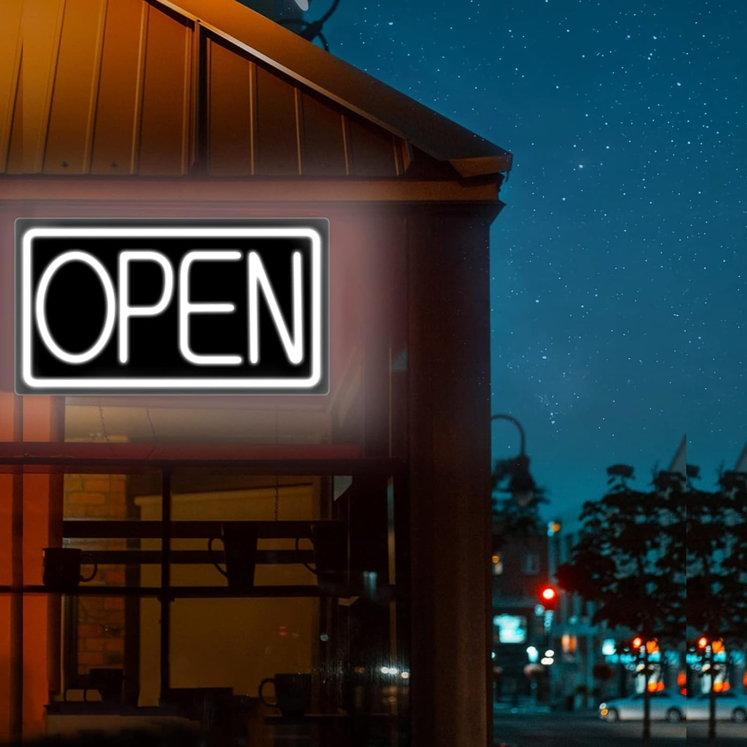 Ultra Bright LED Neon Open Sign for Storefronts – 32 Inch with ON/OFF Switch