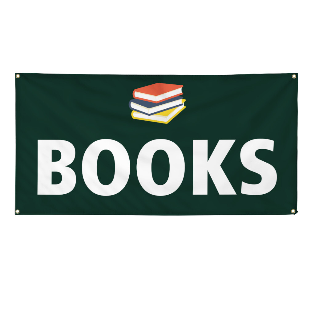 Vinyl Banner Multiple Sizes Books Outdoor Advertising Printing Business Outdoor
