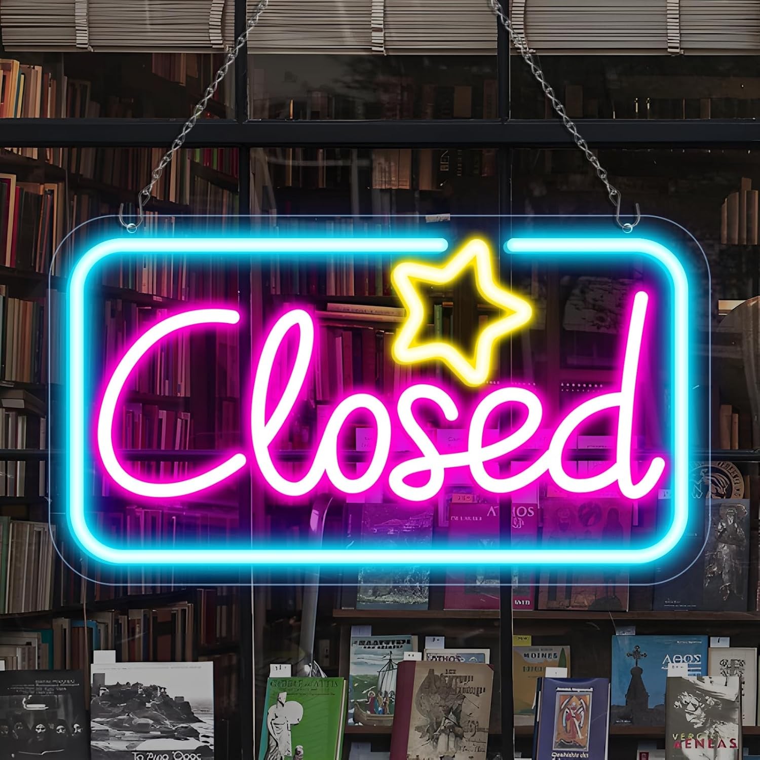 Bright Neon Closed Sign – 16.5&Prime;x9&Prime; LED with ON/OFF Switch for Business Use