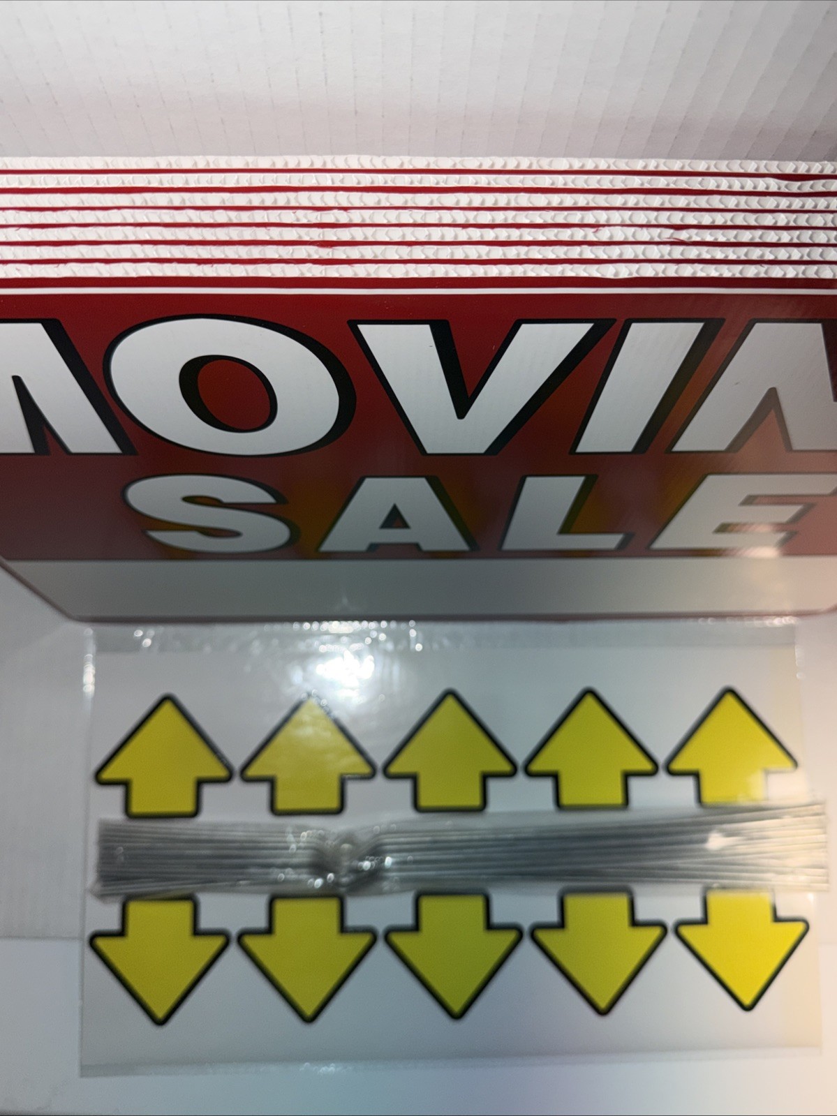 7Pcs WEATHER-PROOF Moving Sale Signs, 17&Prime; X 13&Prime;, Double-Sided with Arrow