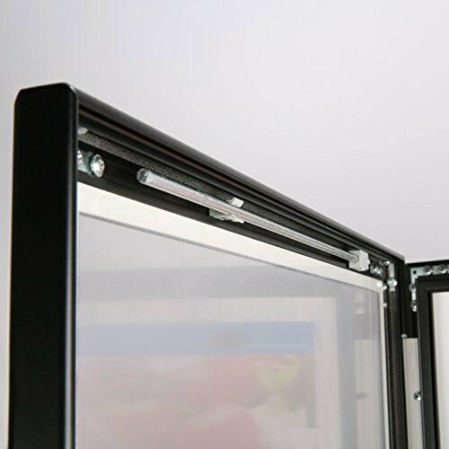 Universal Showboard w/Cork Post 4x(8.5×11) » Black Lockable Pedestal Menu Holder
