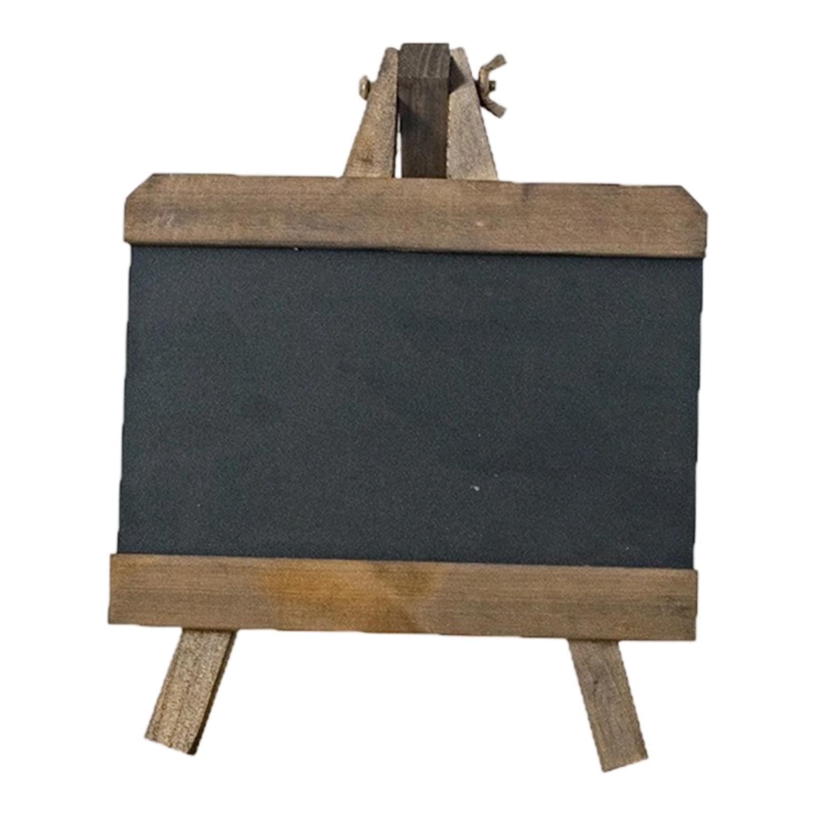 Tabletop Chalkboard Sign Home Decor Wood Blackboard for Business Bar Kitchen