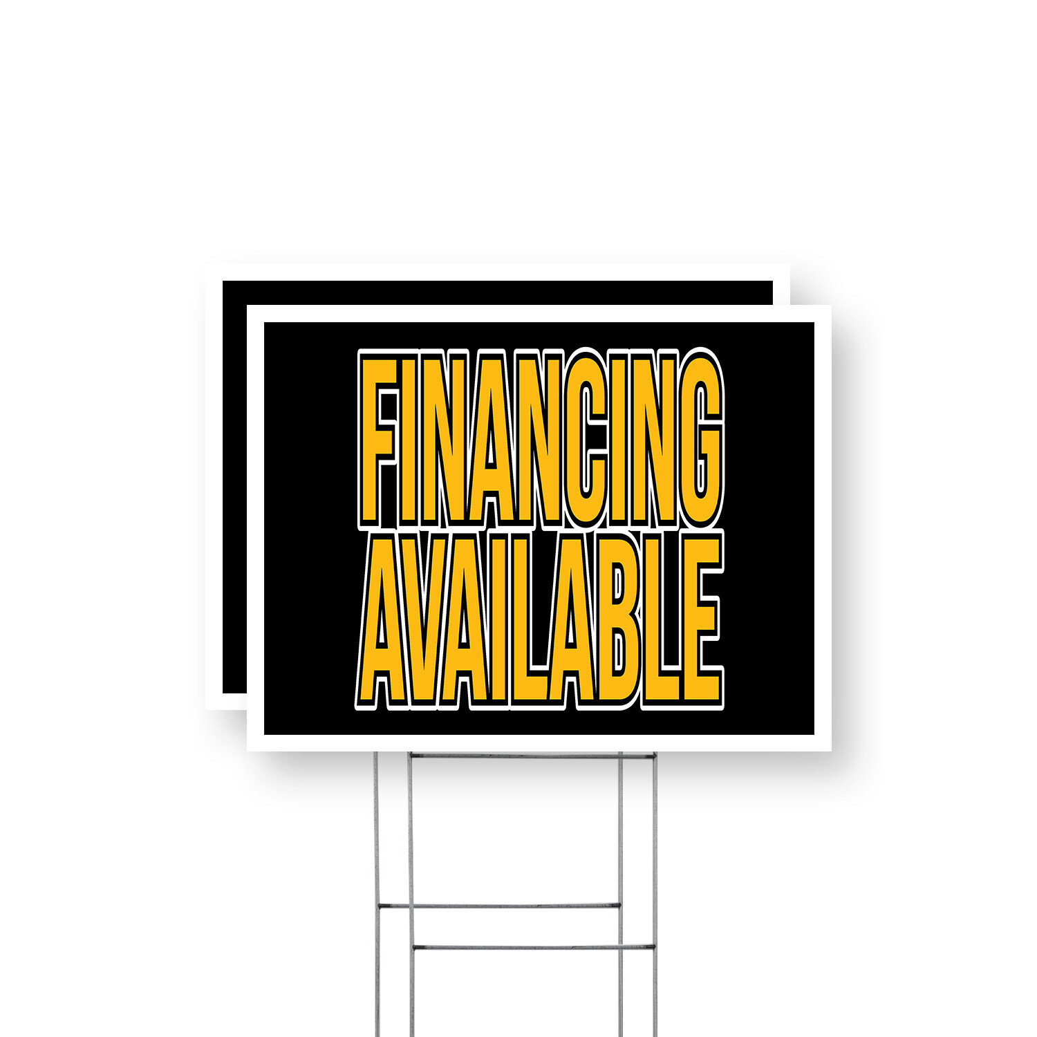 Financing Available Yard Sign Affordable Payment Options, Business Promotions