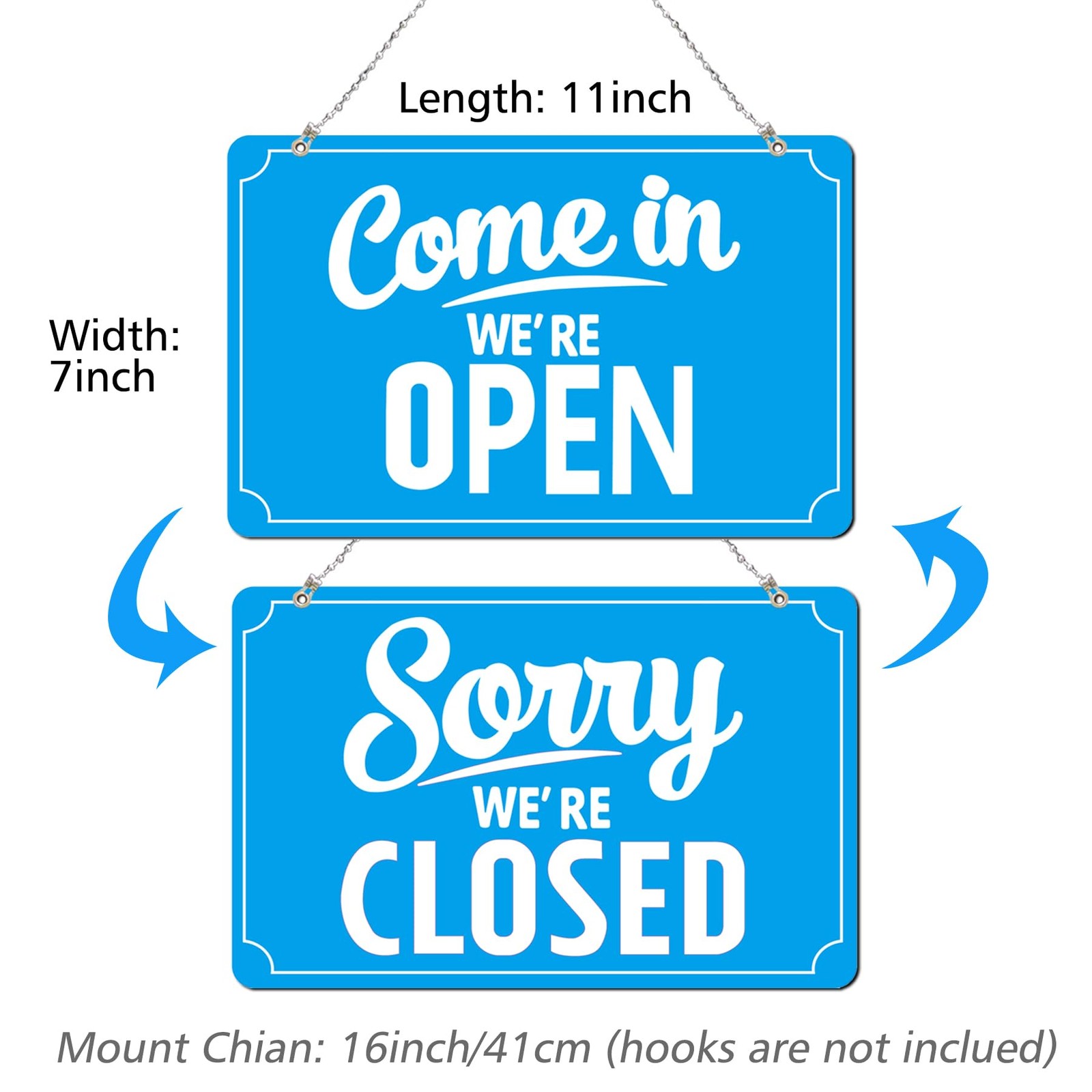 Open Closed Signs Business Hours Sign Set for Window Door Open Signs for Busi…