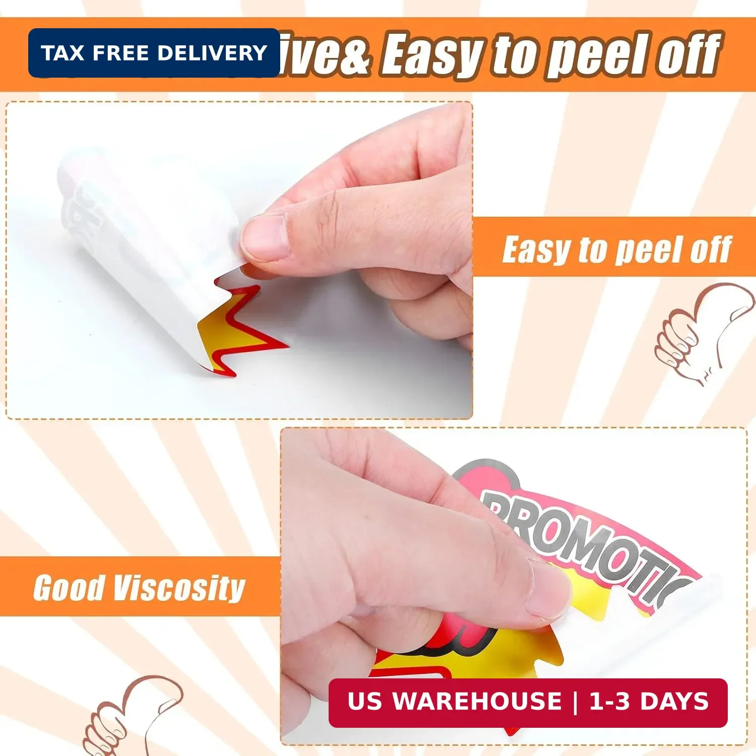 Tinlade 500 Pcs Starburst Signs Price Stickers 2.8 x 3.5 Inch Self Adhesive Pric