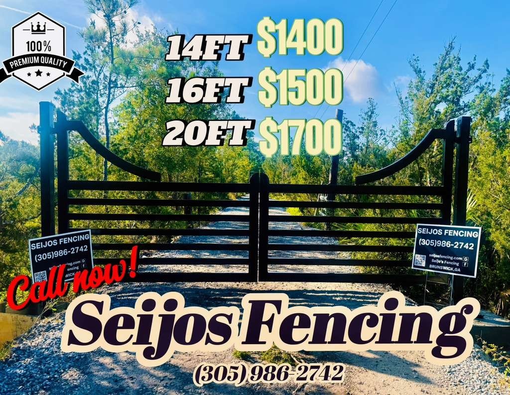 FARM GATES Driveway Entrance Gates available in 14&prime;, 16&prime; 20&prime; and 26&prime; Bi-Swing.