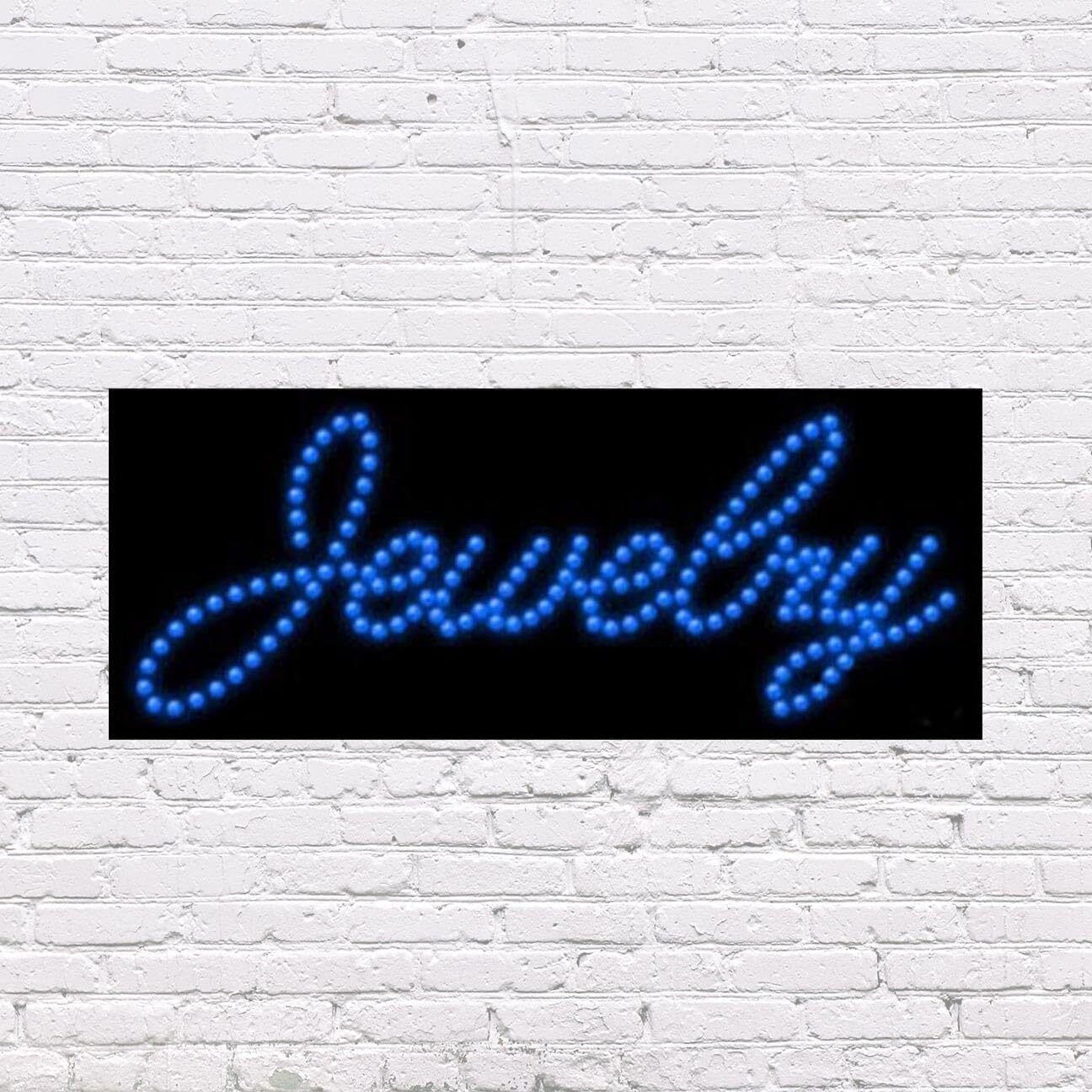 LED Jewelry | Light-up Sign | 27&Prime;W x 11&Prime;H x 1&Prime;D