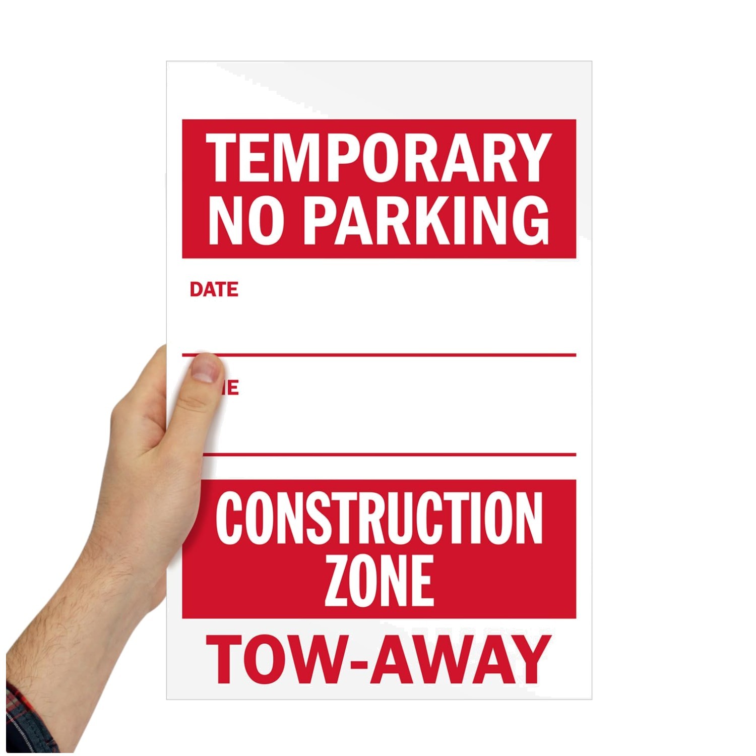Rip-Out Sign Book for Construction Zone | 20 Sheets | 14×10