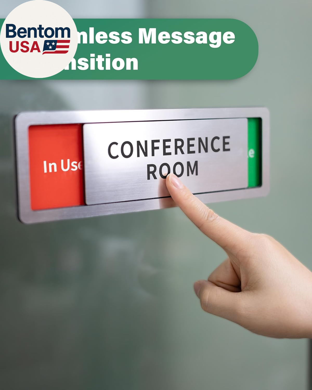 Conference Room Office Door Signs Do Not Disturb, in Use/Available Slider Sign f
