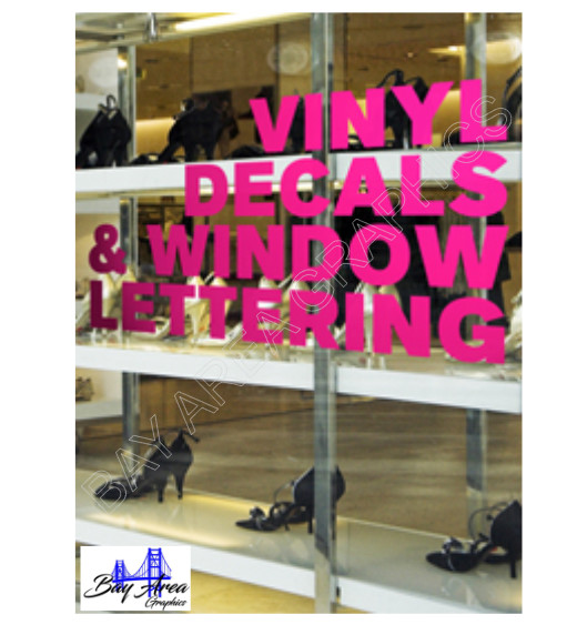 Business Info Storefront Window Vinyl Lettering Decal Custom Text