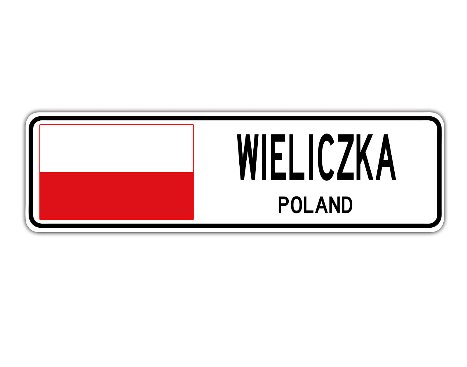 Wieliczka Taiwan Street Taiwanese Flag City Country Wall Gift Aluminum Metal Sig