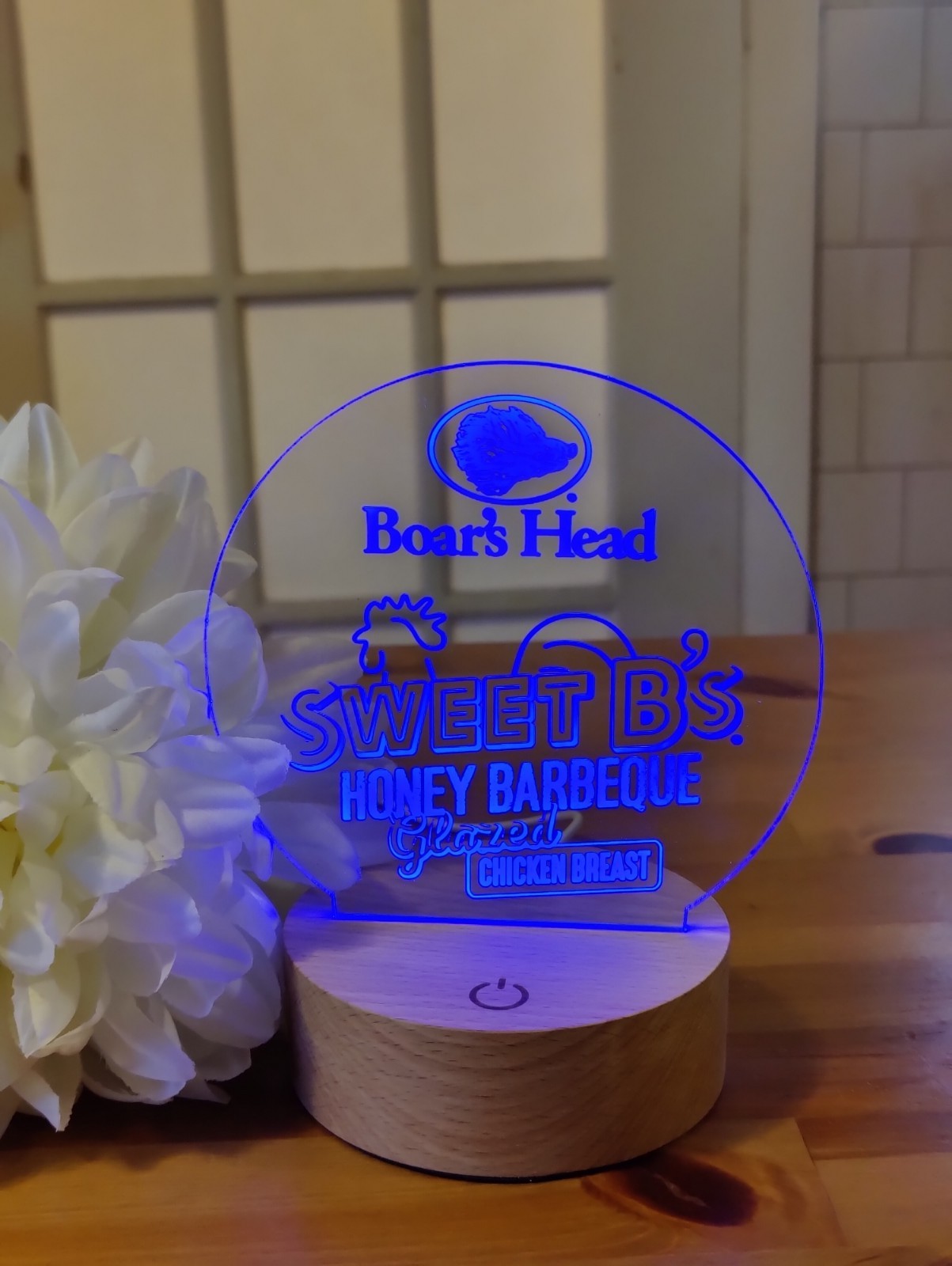 BOARS HEAD BRAND LED Light Up Sign For Counter. Sweet B&rsquo;s BBQ Chicken. NEW!