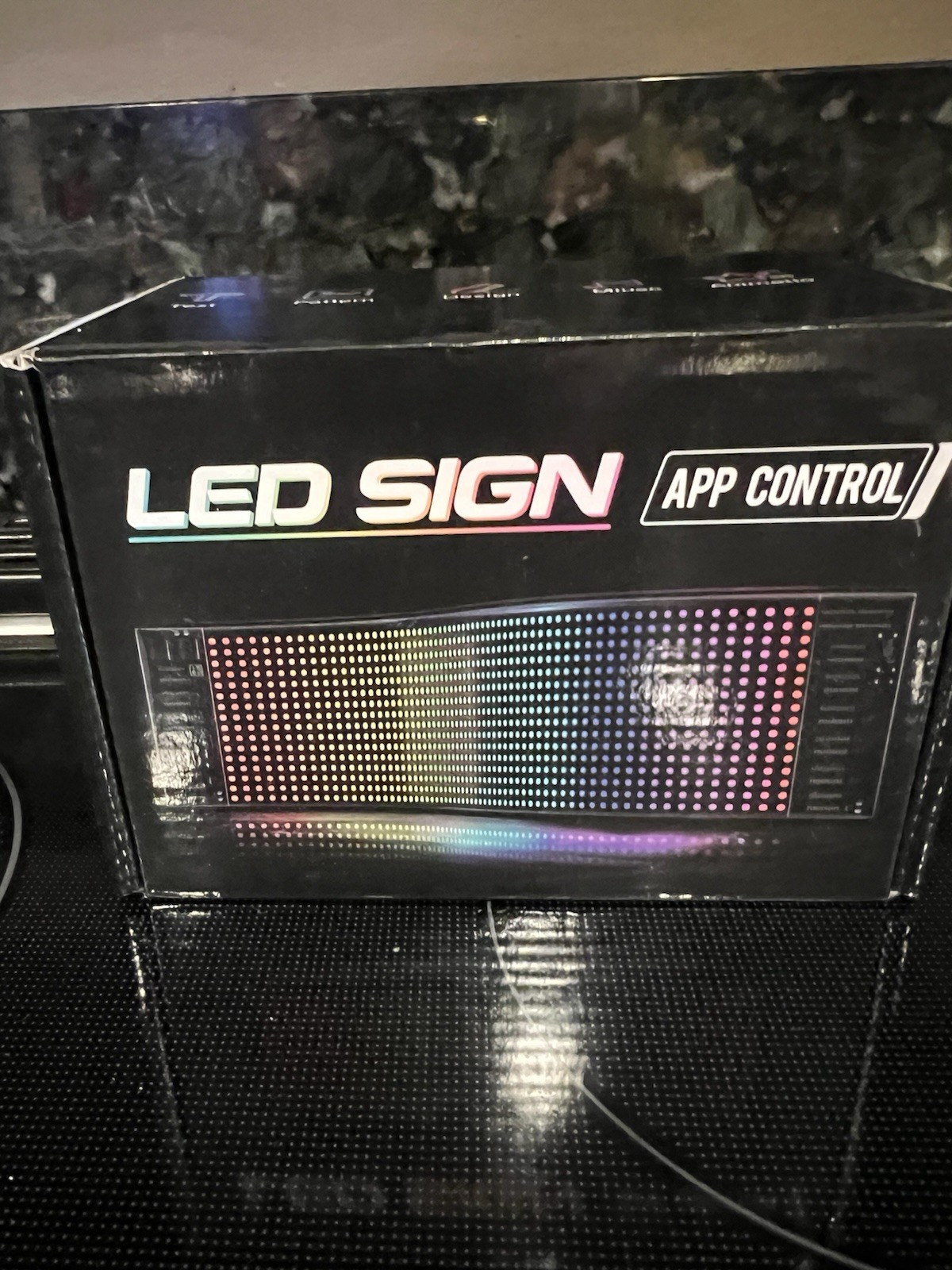 USB LED Car Flexible Sign Scrolling Message Display Screen APP Programmable RGB