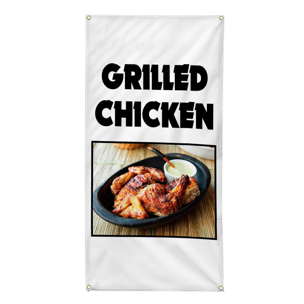 Vertical Vinyl Banner Multiple Sizes Outdoor Weatherproof Industrial Yard Signs