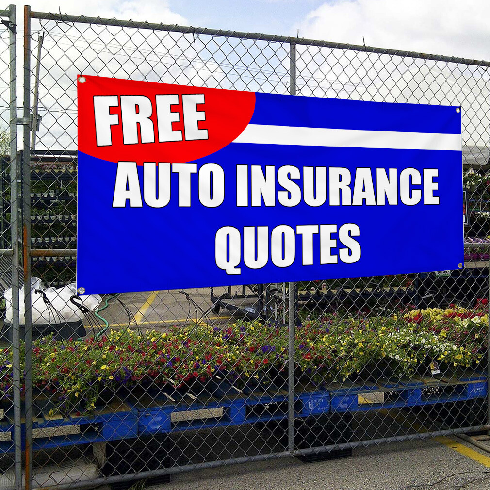 Vinyl Banner Multiple Sizes Free Auto Insurance Quotes Auto Body Shop Business