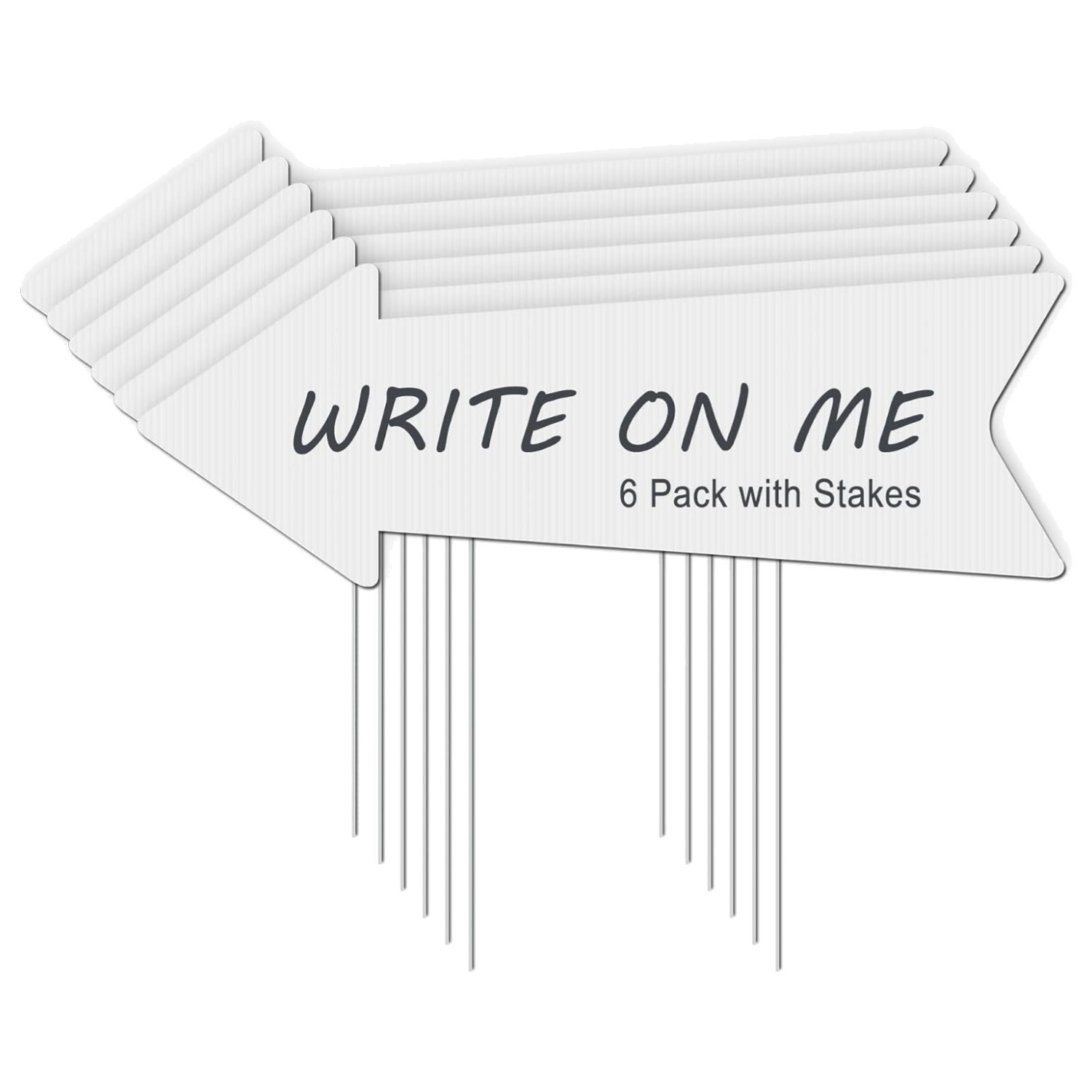 Weather-Resistant 6-Piece Arrow Signs Set – Easy DIY Wedding Directional Tools