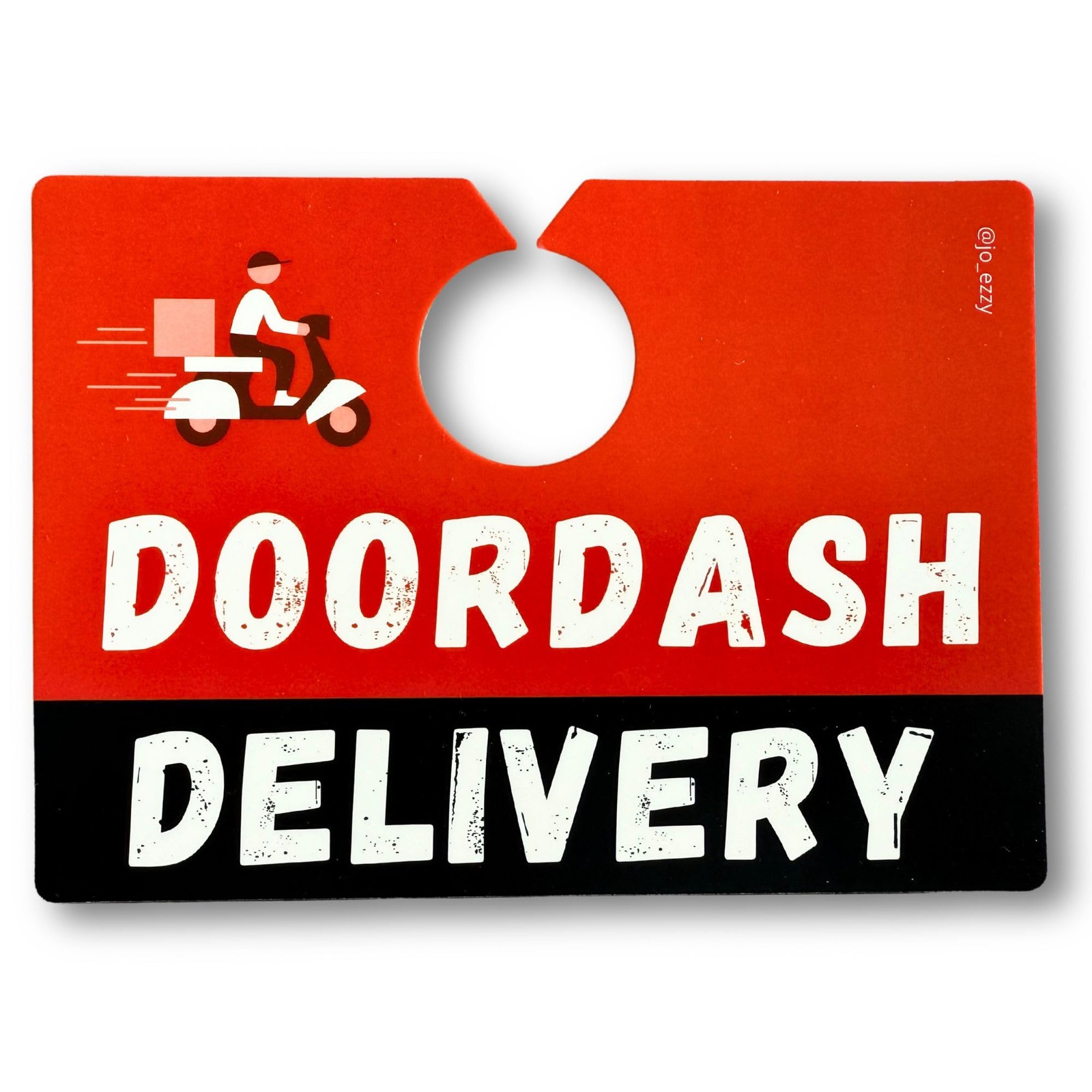 DoorDash Delivery Car Sign – Double-Sided for Dashers