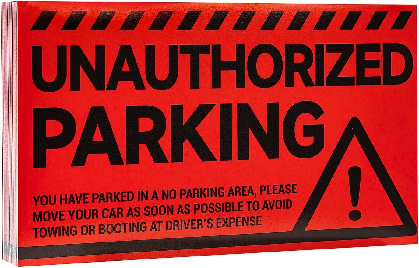 100 Parking Violation Stickers Hard to Remove – Parking Tickets – No Parking USA