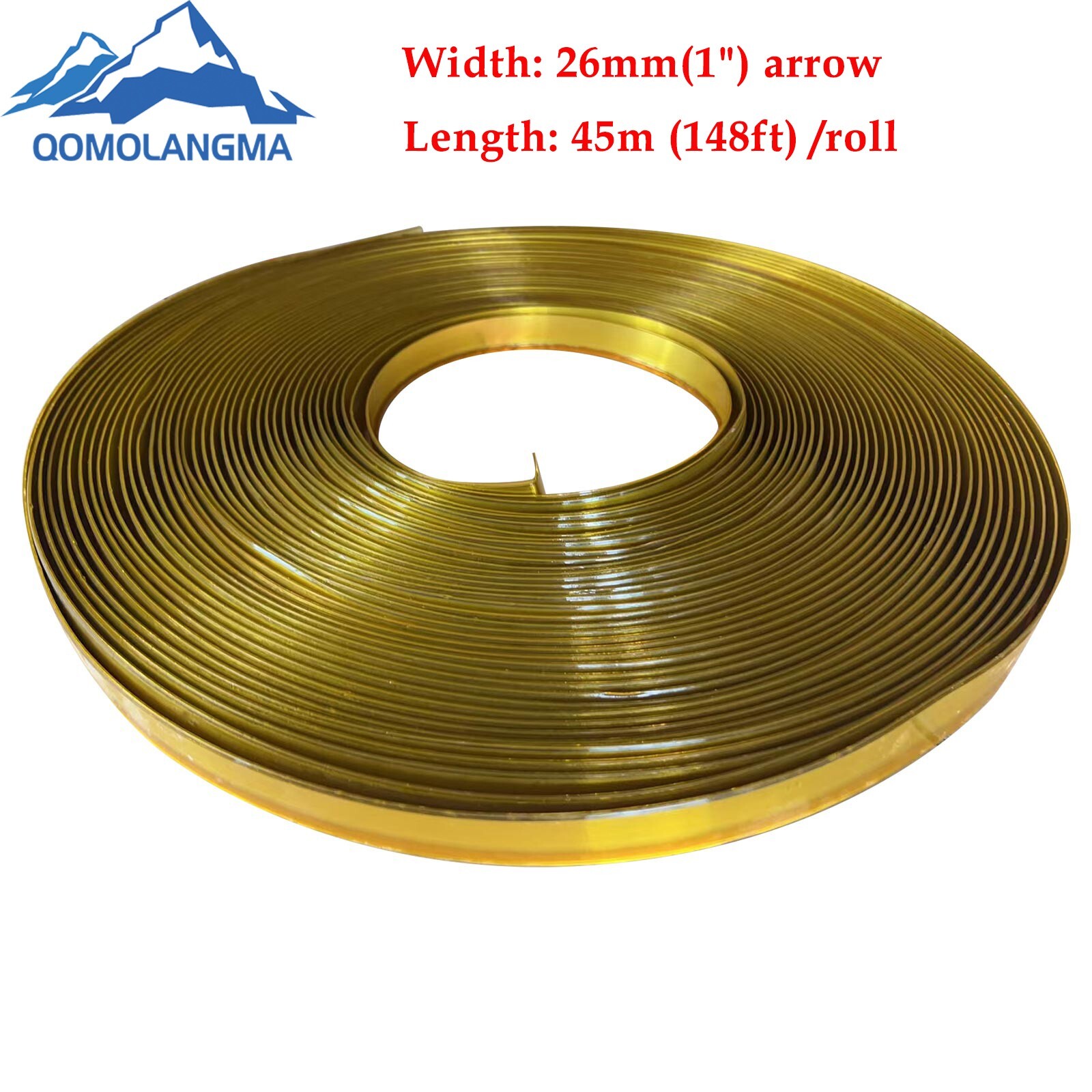 2rolls 1&Prime;x148ft Gold Coil Strip Trim Cap Aluminum Channel Letter Material