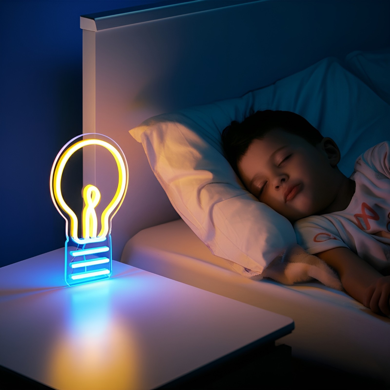 Bulb LED Neon Sign Light Decoration USB Dimmable Office Living Room Idea Gift