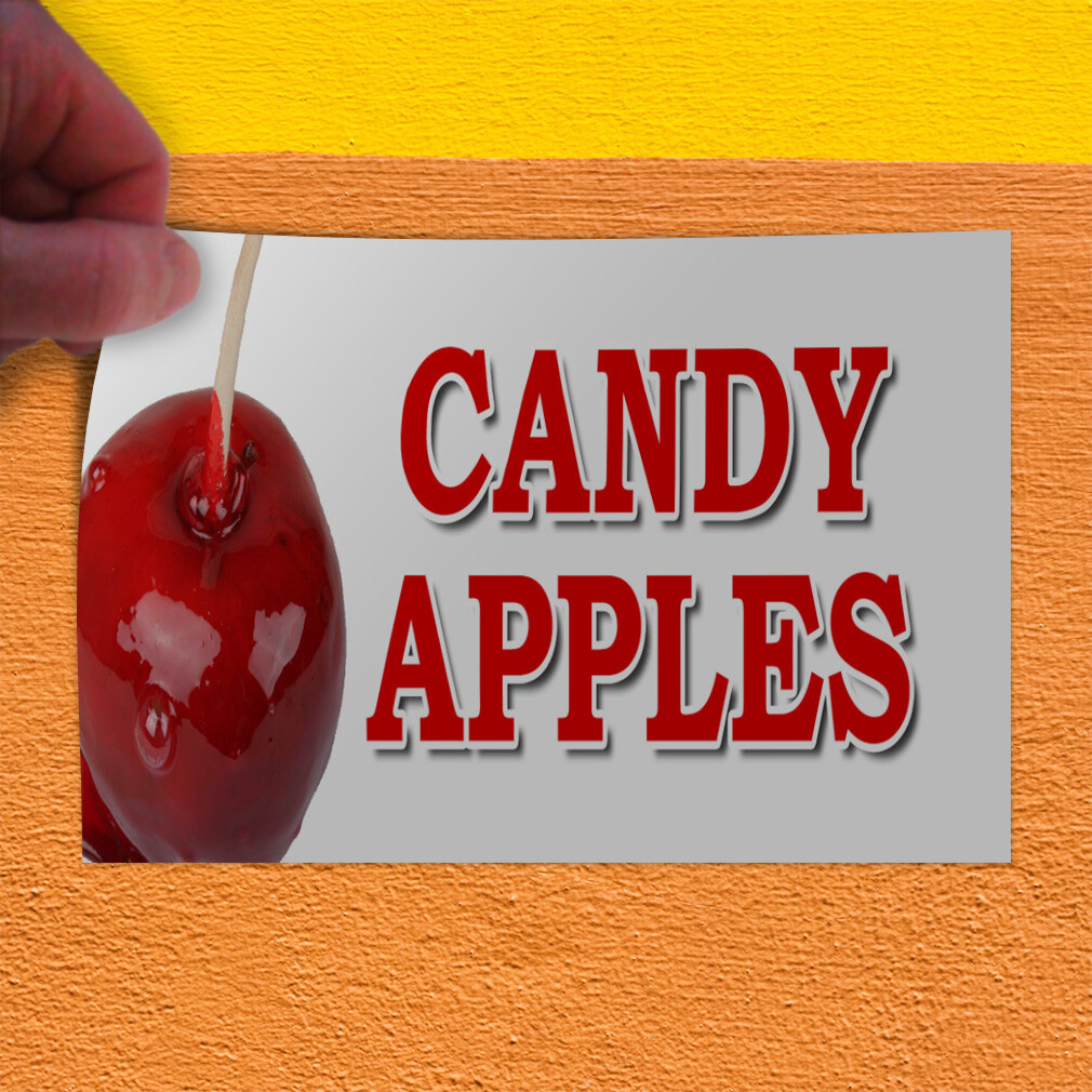 Decal Stickers Candy Apples Food Fair Truck Restaurant Vinyl Store Sign Label