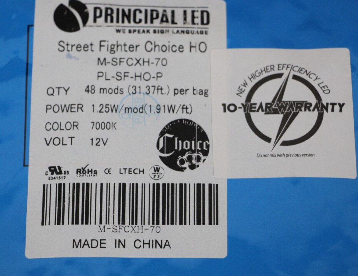 NEW Principal LED Street Fighter Choice HO M-SFCXH-70