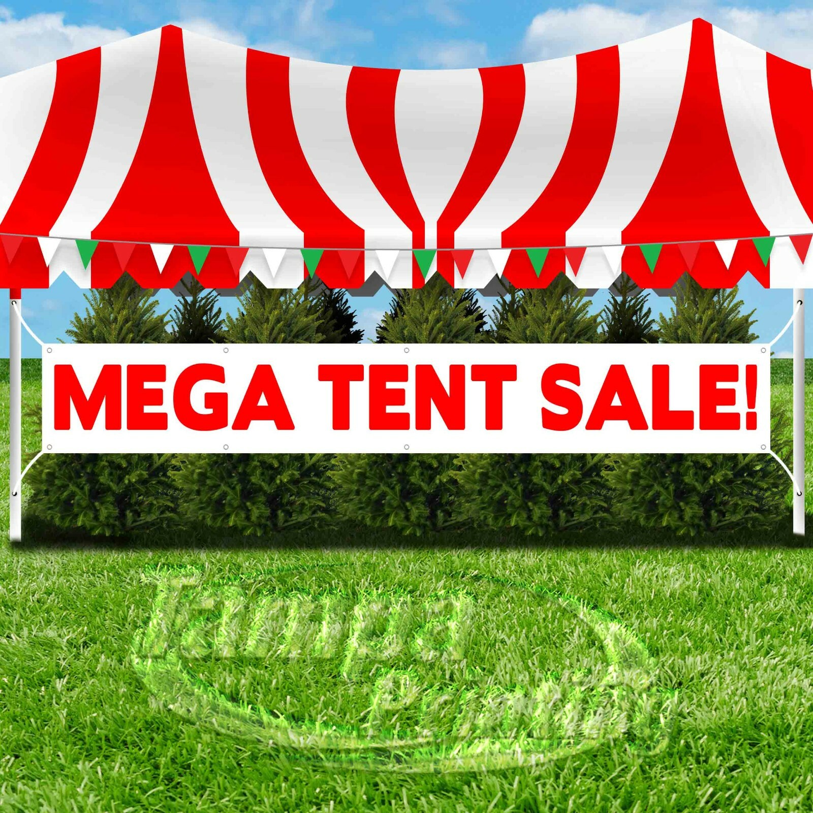 MEGA TENT SALE! Advertising Vinyl Banner Flag Sign LARGE XXL SIZE HOLIDAYS