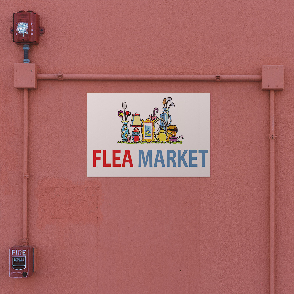 Decal Stickers Flea Market Outdoor Advertising Printing G Vinyl Store Sign Label