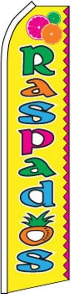 RASPADOS FEATHER FLUTTER FLAG Food Concession Swooper Advertising Sign Banner