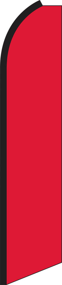 Solid Red Swooper Flag Feather Super Bow Banner