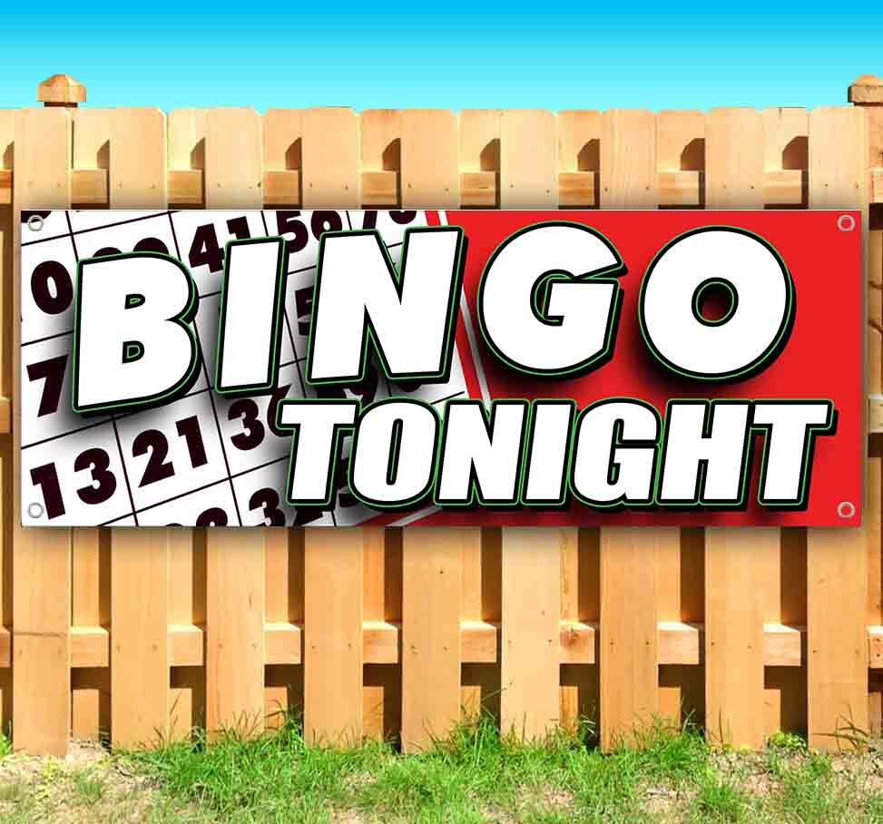BINGO TONIGHT Advertising Vinyl Banner Flag Sign Many Sizes