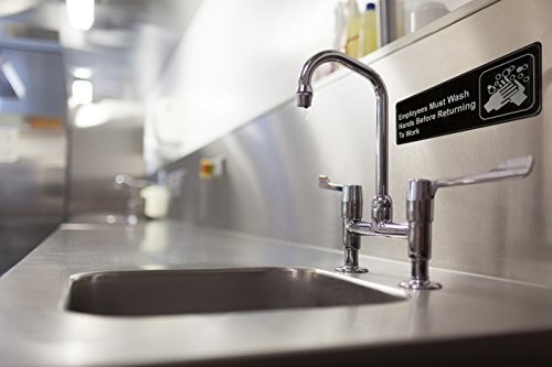 Employees Must Wash Hands Before Returning to Work Sign Pack of 2 9×3 Inches