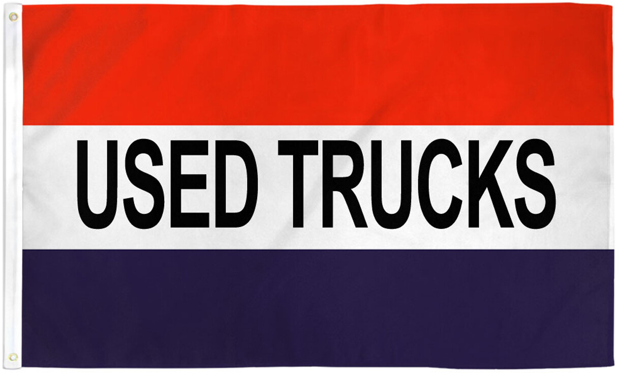Used Trucks Here Flag 3x5ft Truck Dealership Banner Sign