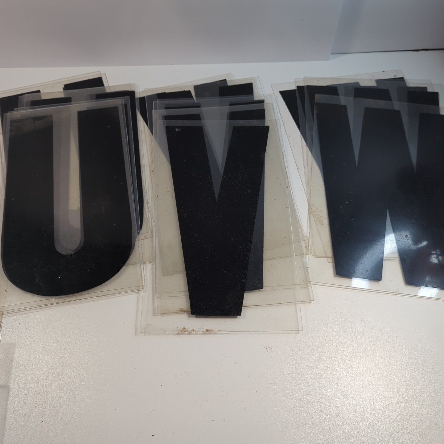 11&Prime; Black Marquee Sign Letter Complete Alphabet Commercial Outdoor Store Plastic