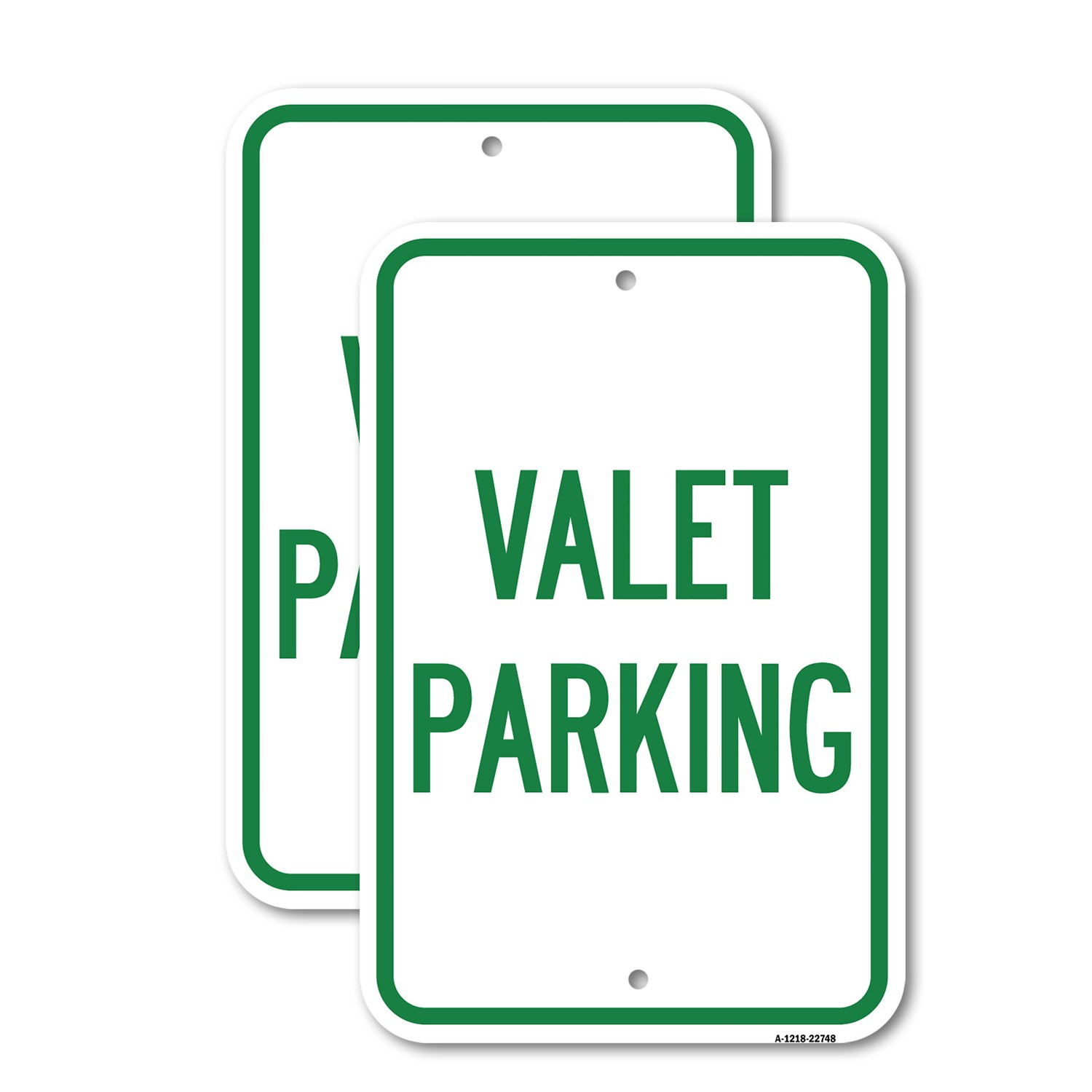 Valet Parking Heavy Gauge Aluminum Parking Sign Rust Proof