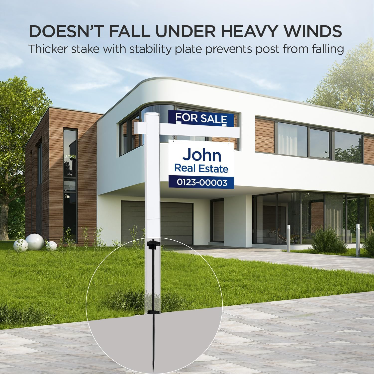 Real Estate Sign Posts Real Estate Signs Holder Realtor Sign Post 6Ft Tall Made