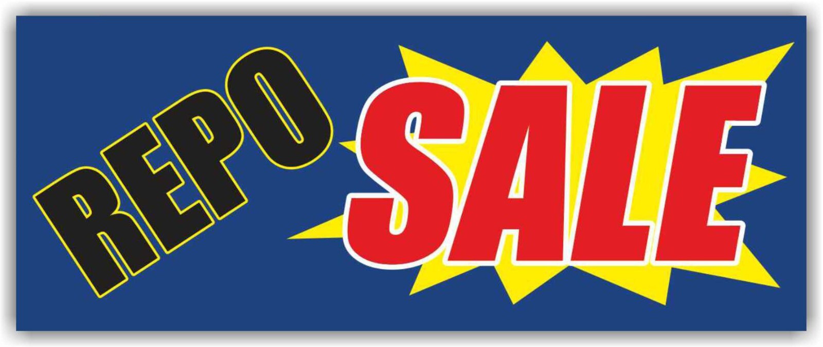 REPO SALE Advertising Banner Vinyl Mesh Sign Flag Big Save Discount Clearance