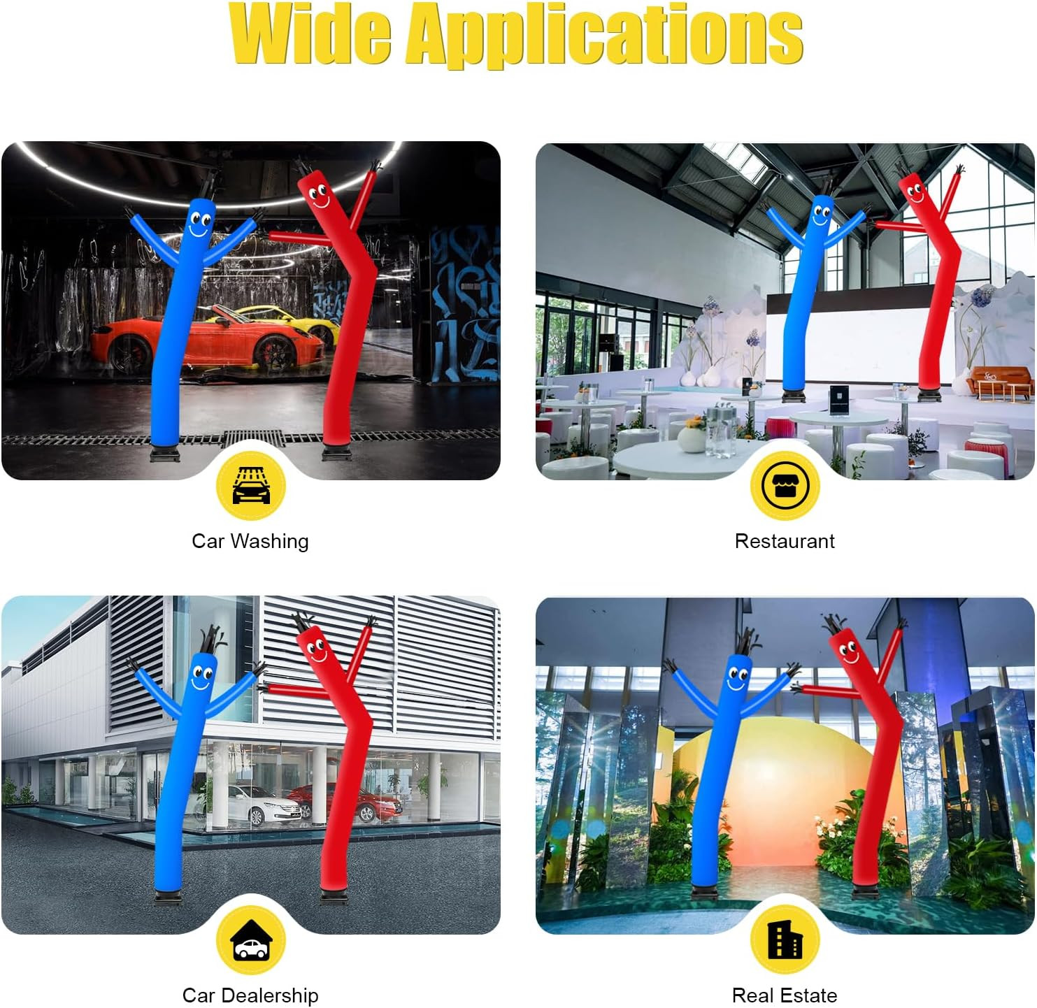 Inflatable Tube Man Blower, Inflatable Balloon Fan, Sky Dancer Blower for Waving