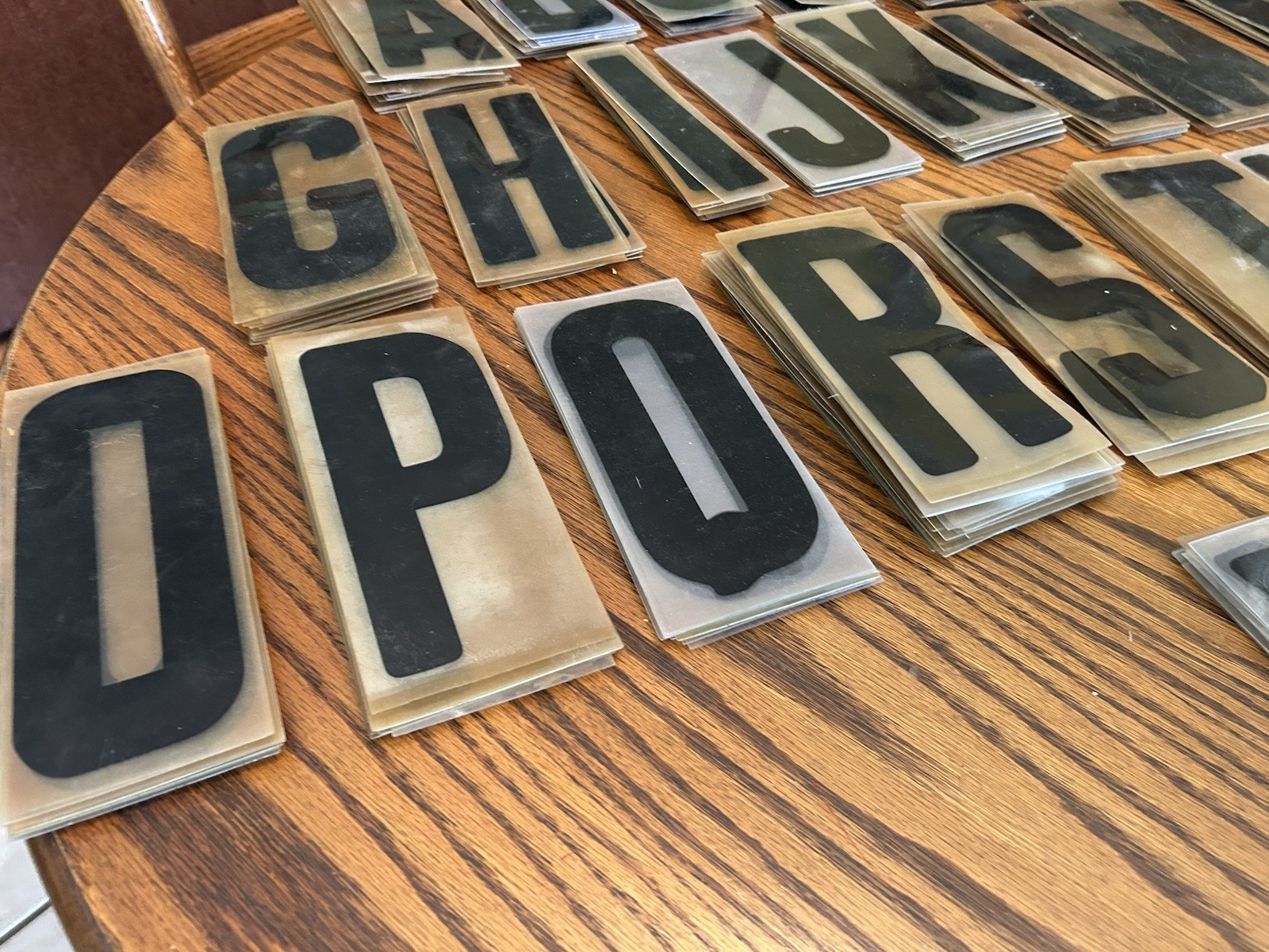 290 Plastic Sign Letters 8.75&Prime; used