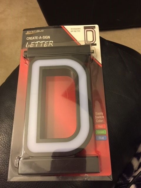 Custom Mystiglo Business Signage Store Create A Sign 3 Color Light Letter D New!