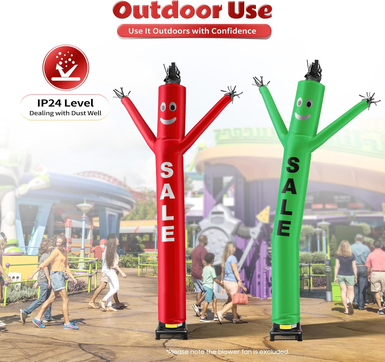 Inflatable Tube Man Blower, Inflatable Balloon Fan, Sky Dancer Blower for Waving