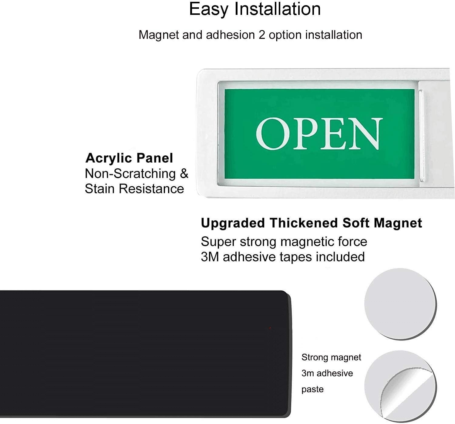 Professional Open/Closed Business Sign for Doors & Windows